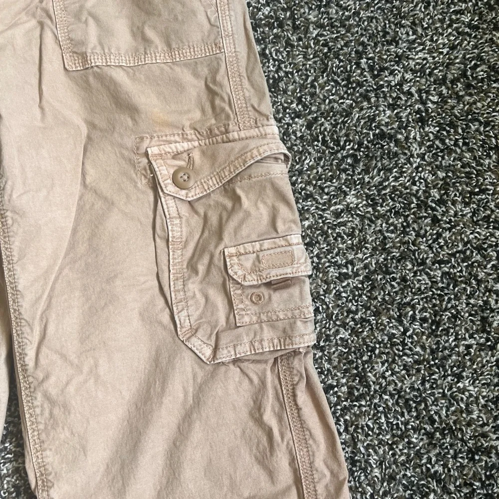American Eagle Outfitters Tan Cargo Pants. Relaxed Fit - Picture 2 of 9